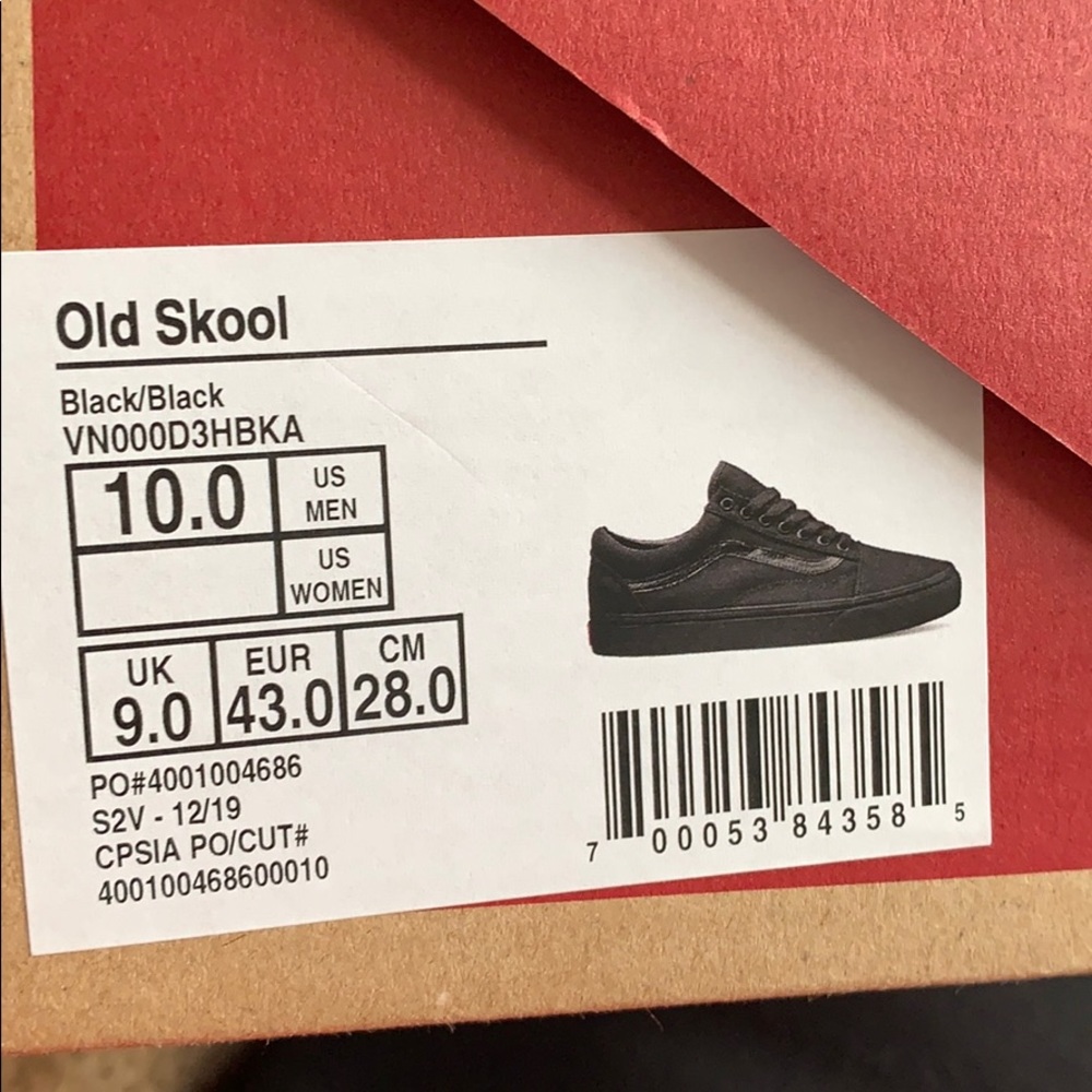 Black Old School Vans